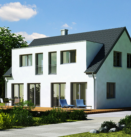 Doppelhaus mit Baugeschäft Scheer