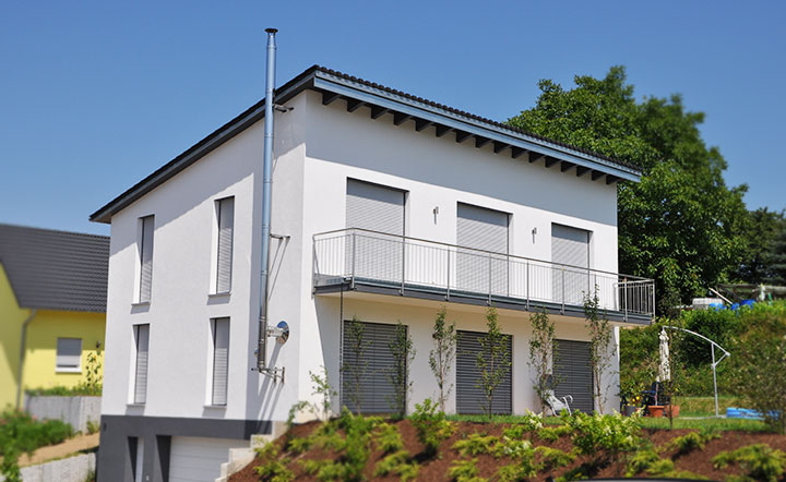 Bauen mit Scheer Bau Teningen: Pultdach Haus